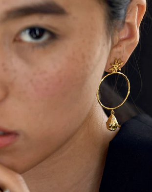PENDIENTES PERLA Y CANELA