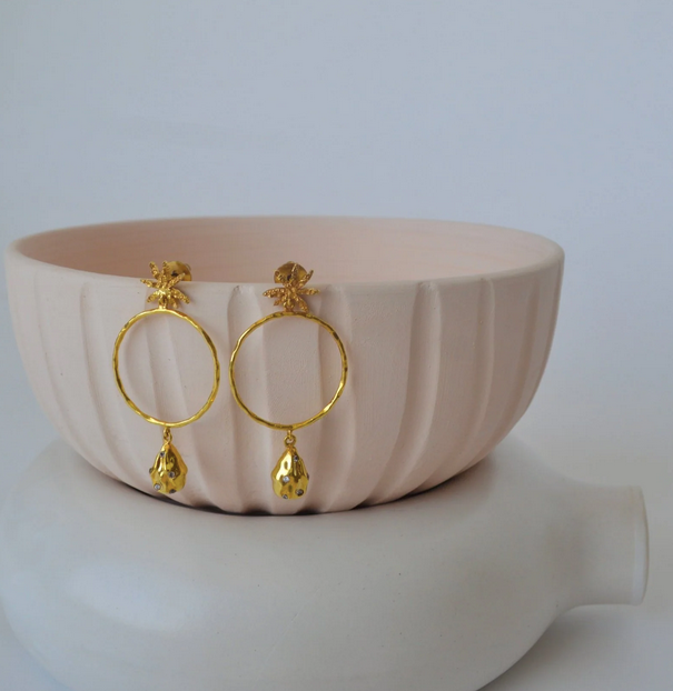 PENDIENTES PERLA Y CANELA