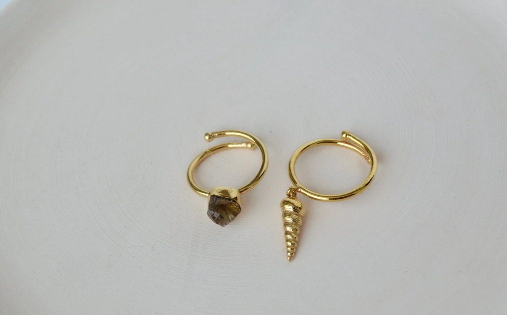 ANILLO PERLA Y CONCHA