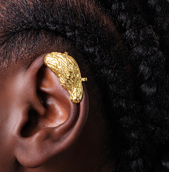 Cedar ear cuff