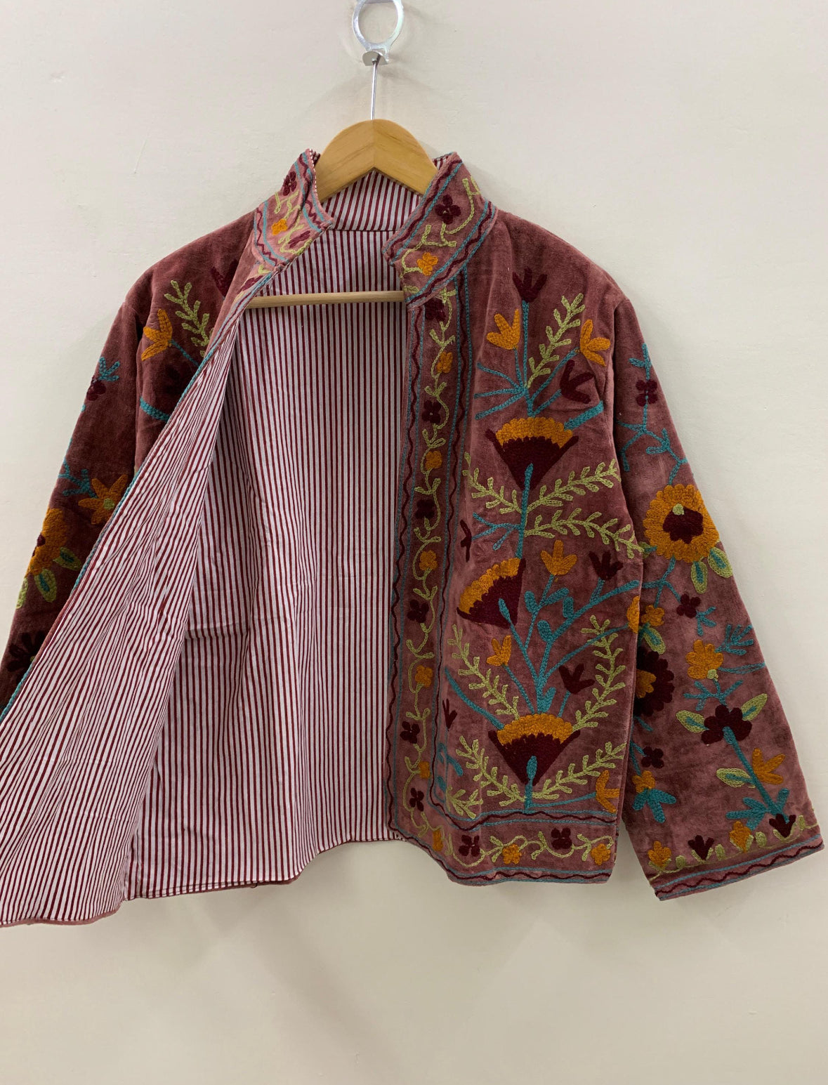 Chaqueta terciopelo reversible