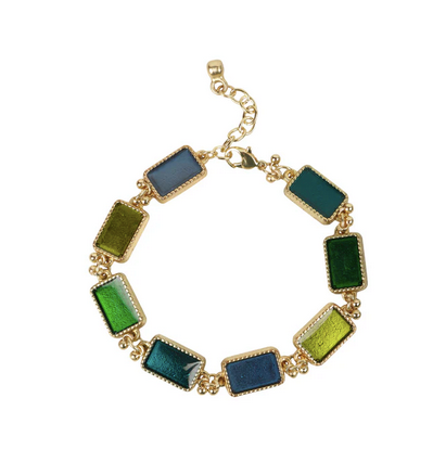 Multi Enamel Brick Bracelet