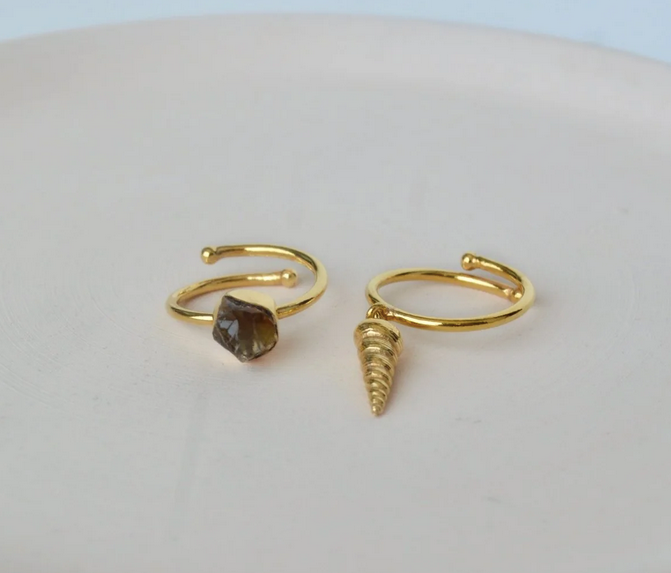 ANILLO PERLA Y CONCHA