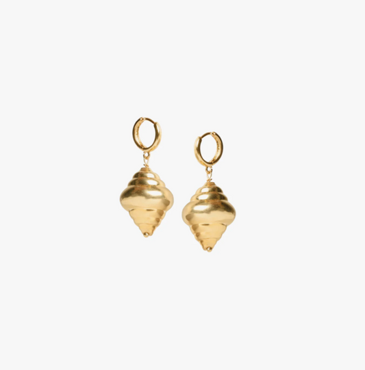 Pendientes concha de tulipan